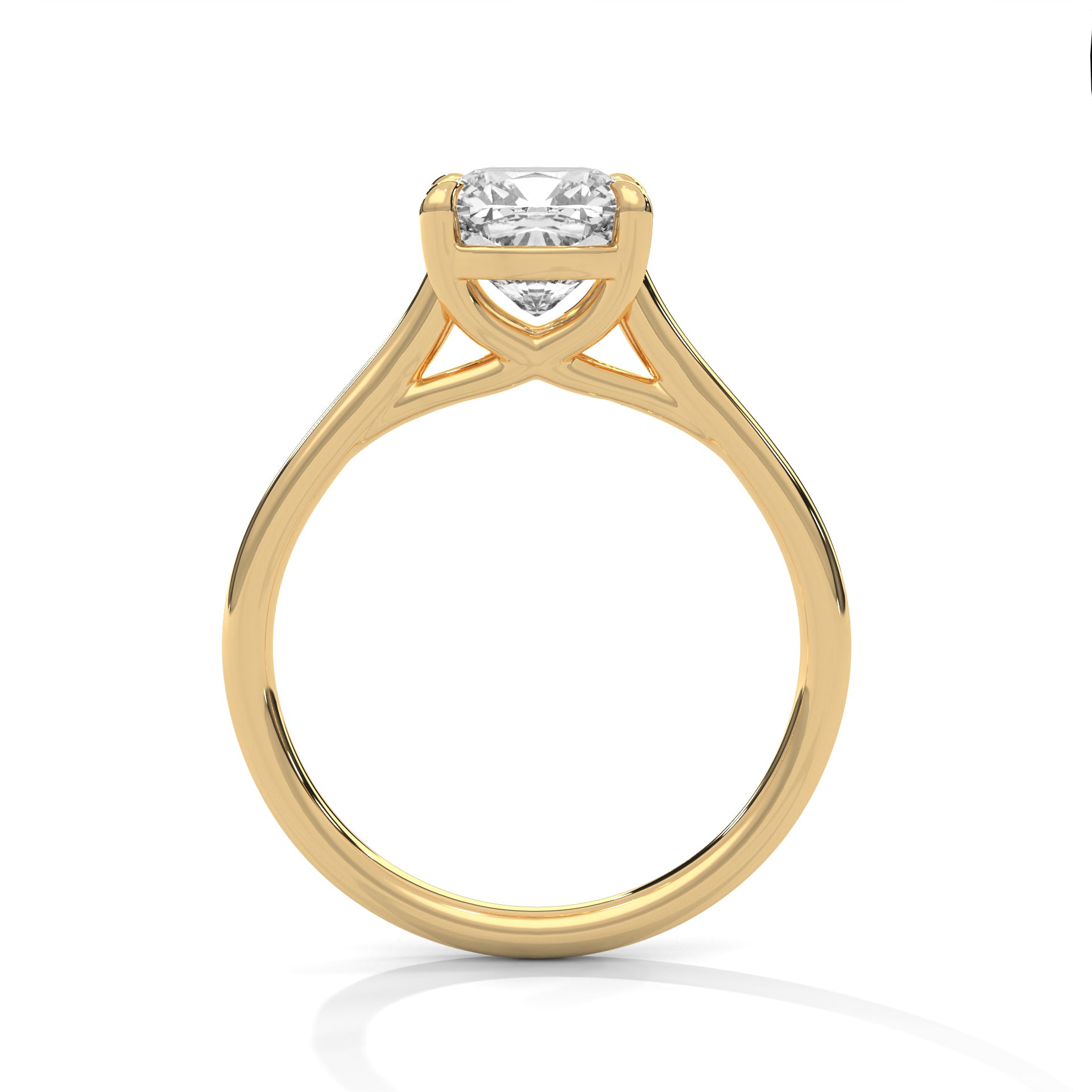 Cushion Solitaire Ring