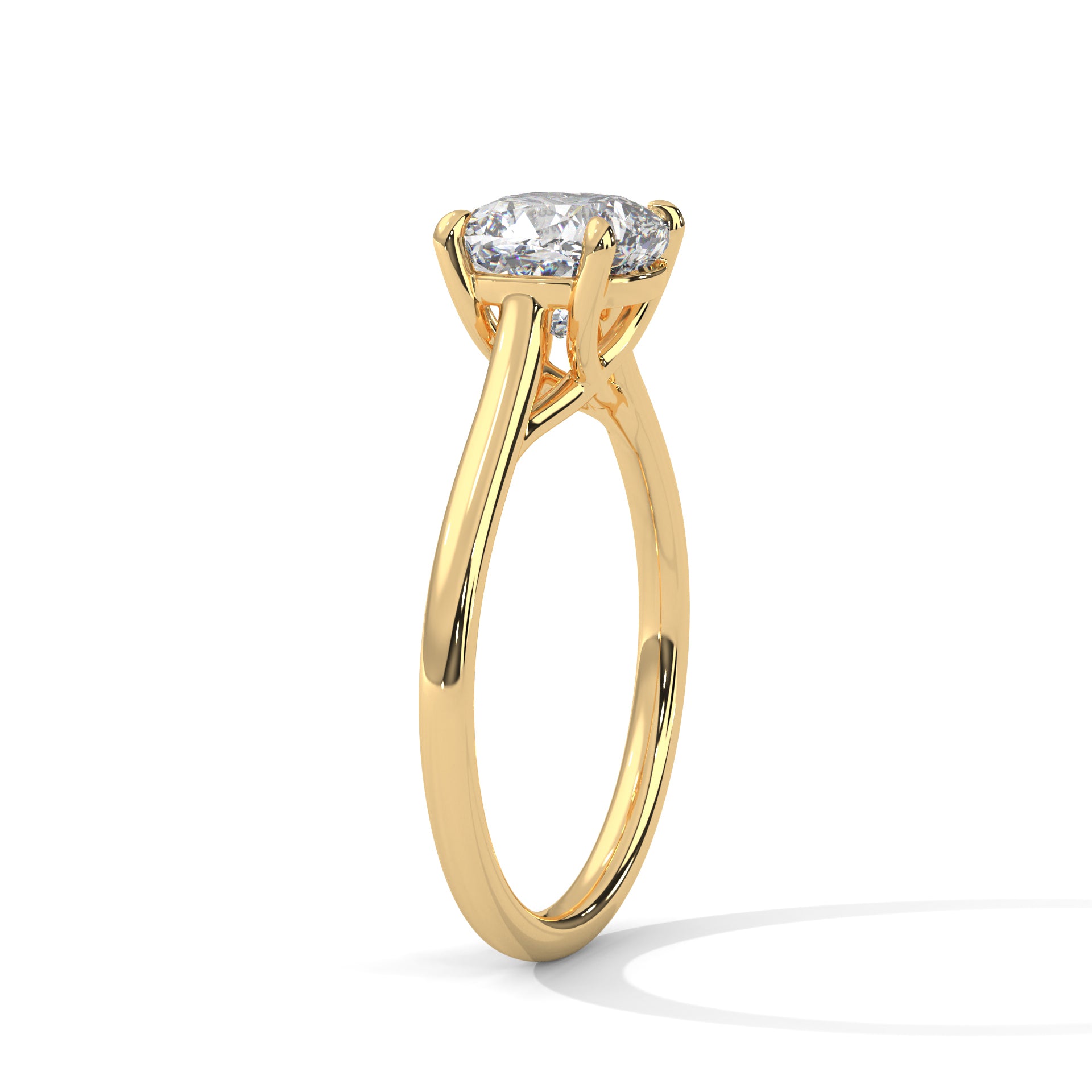 Cushion Solitaire Ring