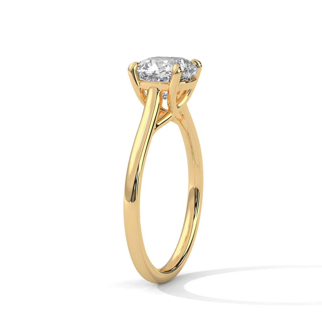 Cushion Solitaire Ring