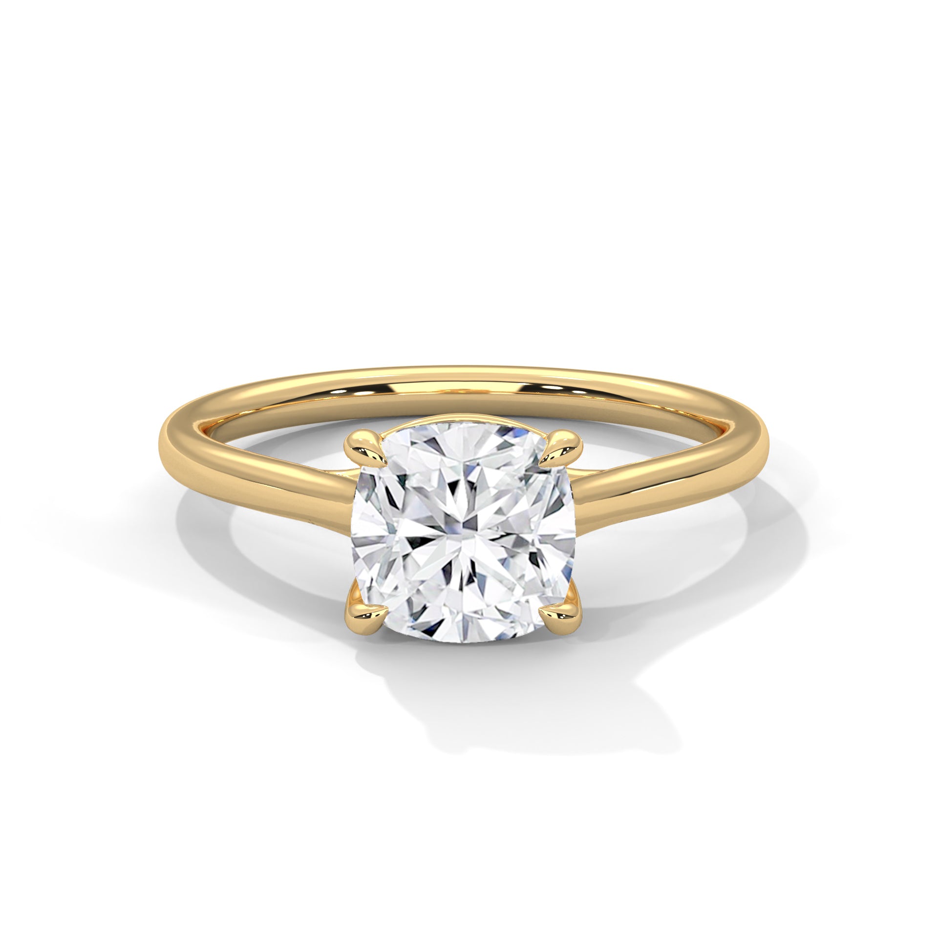 Cushion Solitaire Ring
