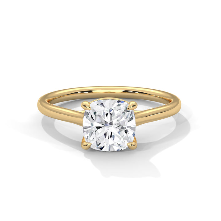 Cushion Solitaire Ring