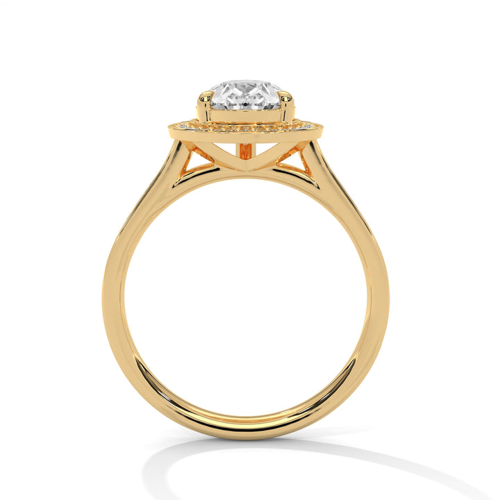 Luxury Pear Solitaire Ring