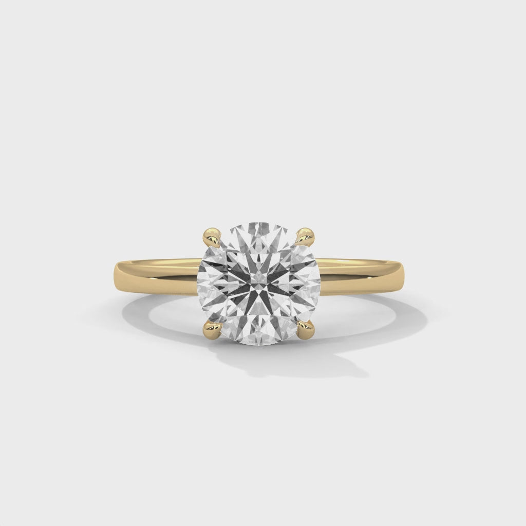 Classic Four-Prong Solitaire Ring